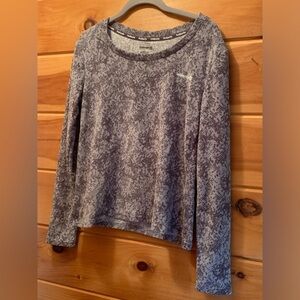 Avalanche Outdoor Size M Long Sleeved Top Active Hike warm Pixelated Print soft